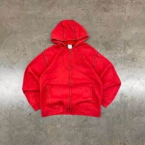 Nike‎ zip up hoodie in red and black